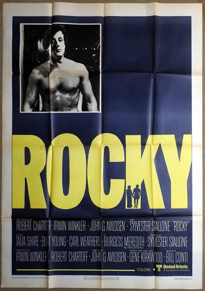 ROCKY Original ITALIAN 2 Foglio Movie Poster Sylvester Stallone