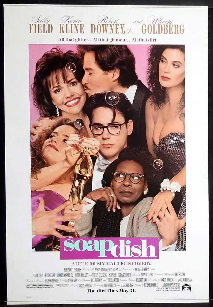 SOAPDISH Original Rolled One Sheet Movie poster Sally Field Kevin Kline Robert Downey Jr.