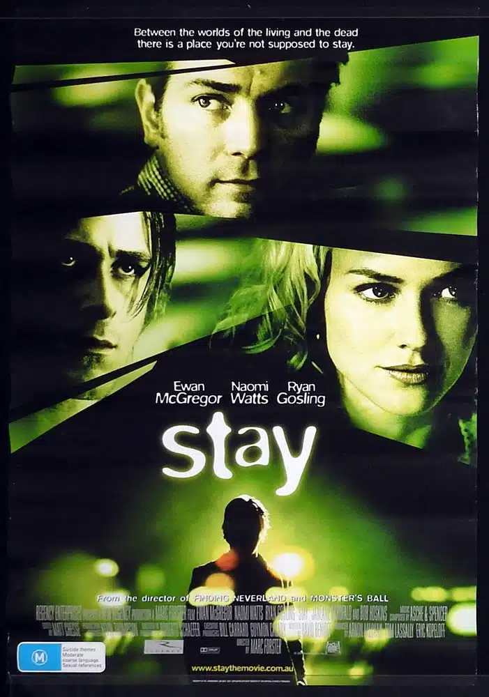 STAY Original Rolled One Sheet Movie Poster Ewan McGregor Naomi Watts Ryan Gosling