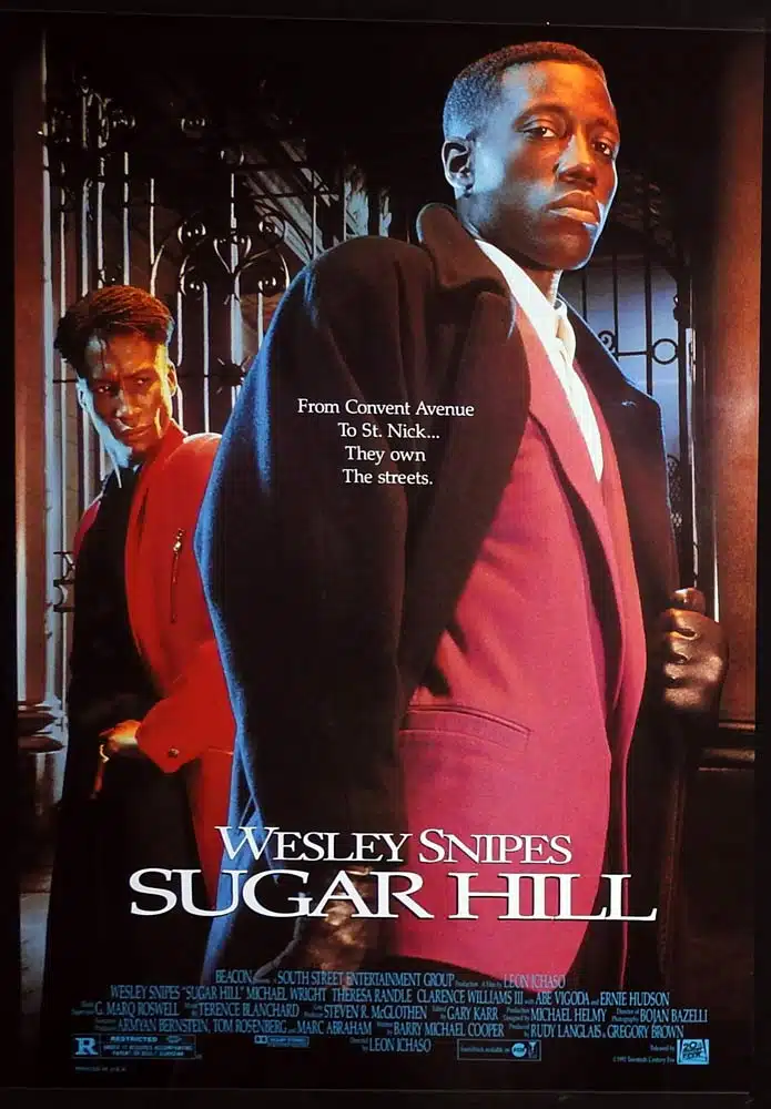 SUGAR HILL Original Rolled US DS One Sheet Movie Poster Wesley Snipes Michael Wright