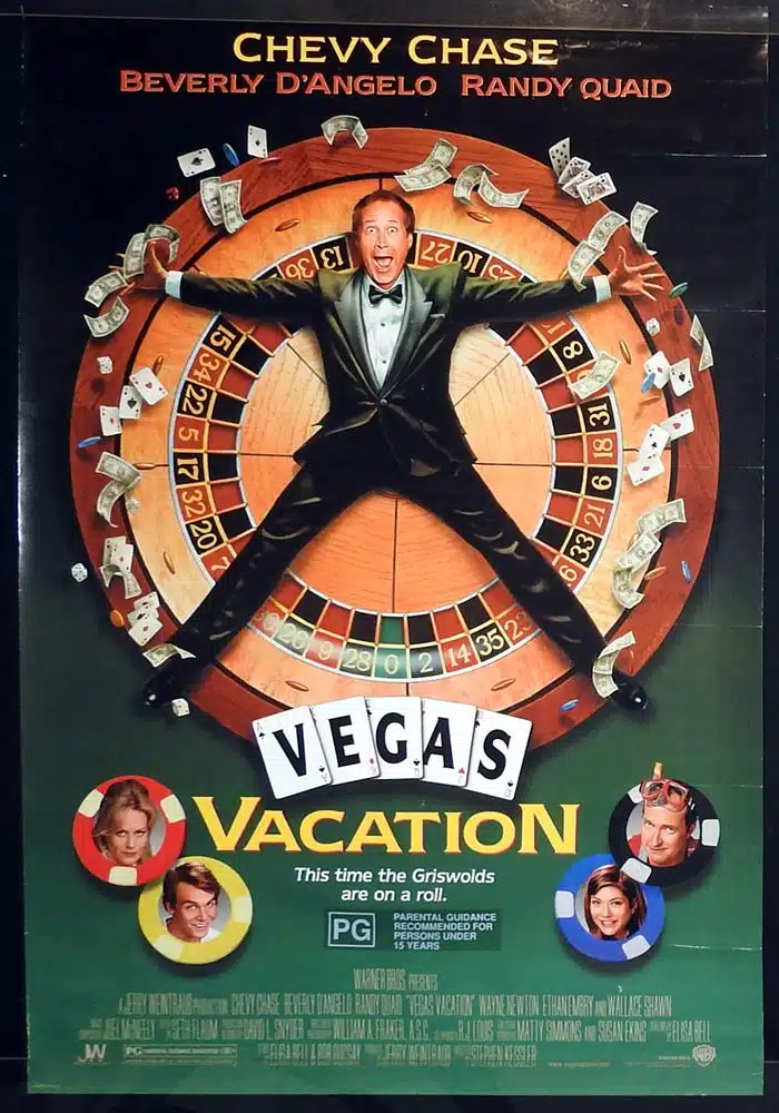 VEGAS VACATION Original Rolled One Sheet Movie Poster Chevy Chase Beverly D’Angelo Randy Quaid