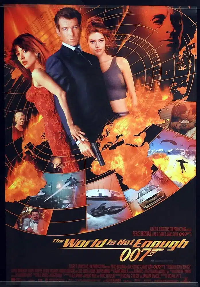 THE WORLD IS NOT ENOUGH Original Rolled One Sheet Movie poster Pierce Brosnan James Bond