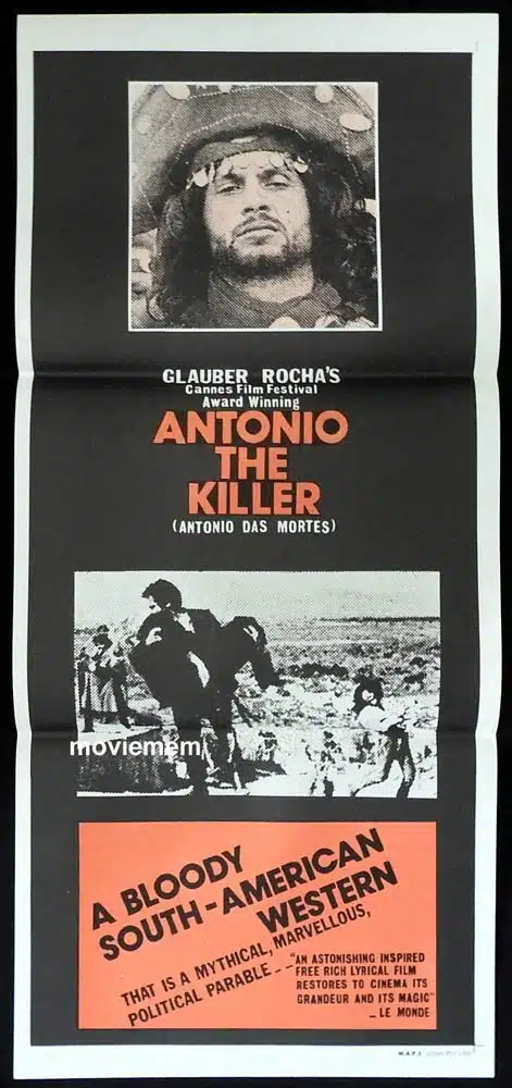 ANTONIO THE KILLER aka Antonio Das Mortes Daybill Movie poster Glauber Rocha