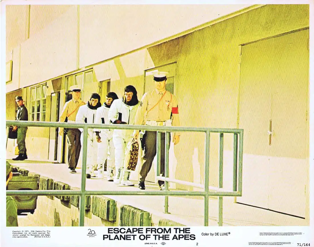 ESCAPE FROM THE PLANET OF THE APES Original Lobby Card 2 Roddy McDowall Kim Hunter
