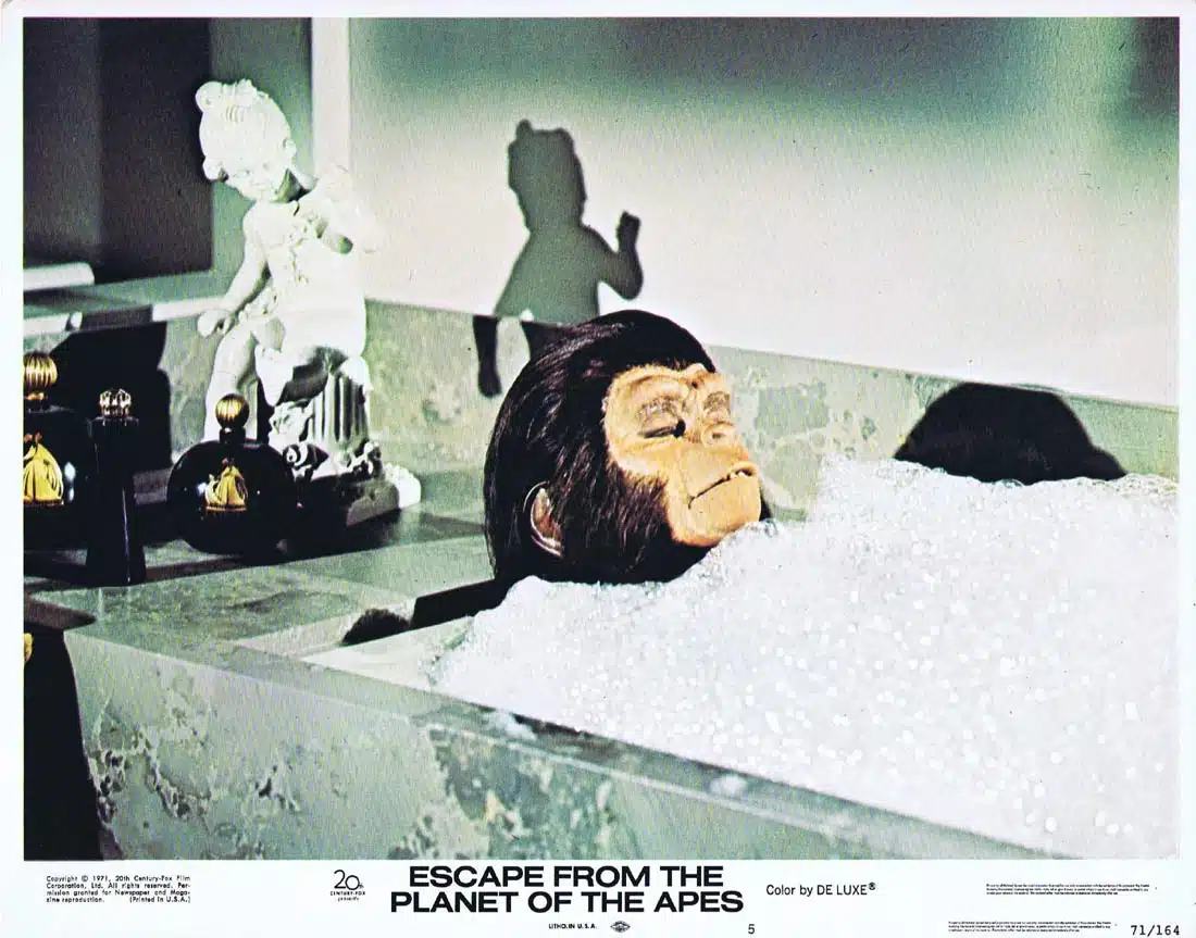 ESCAPE FROM THE PLANET OF THE APES Original Lobby Card 5 Roddy McDowall Kim Hunter