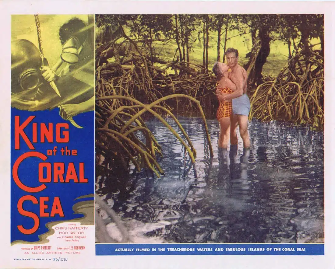 KING OF THE CORAL SEA Lobby Card 2 1953 Charles Tingwell