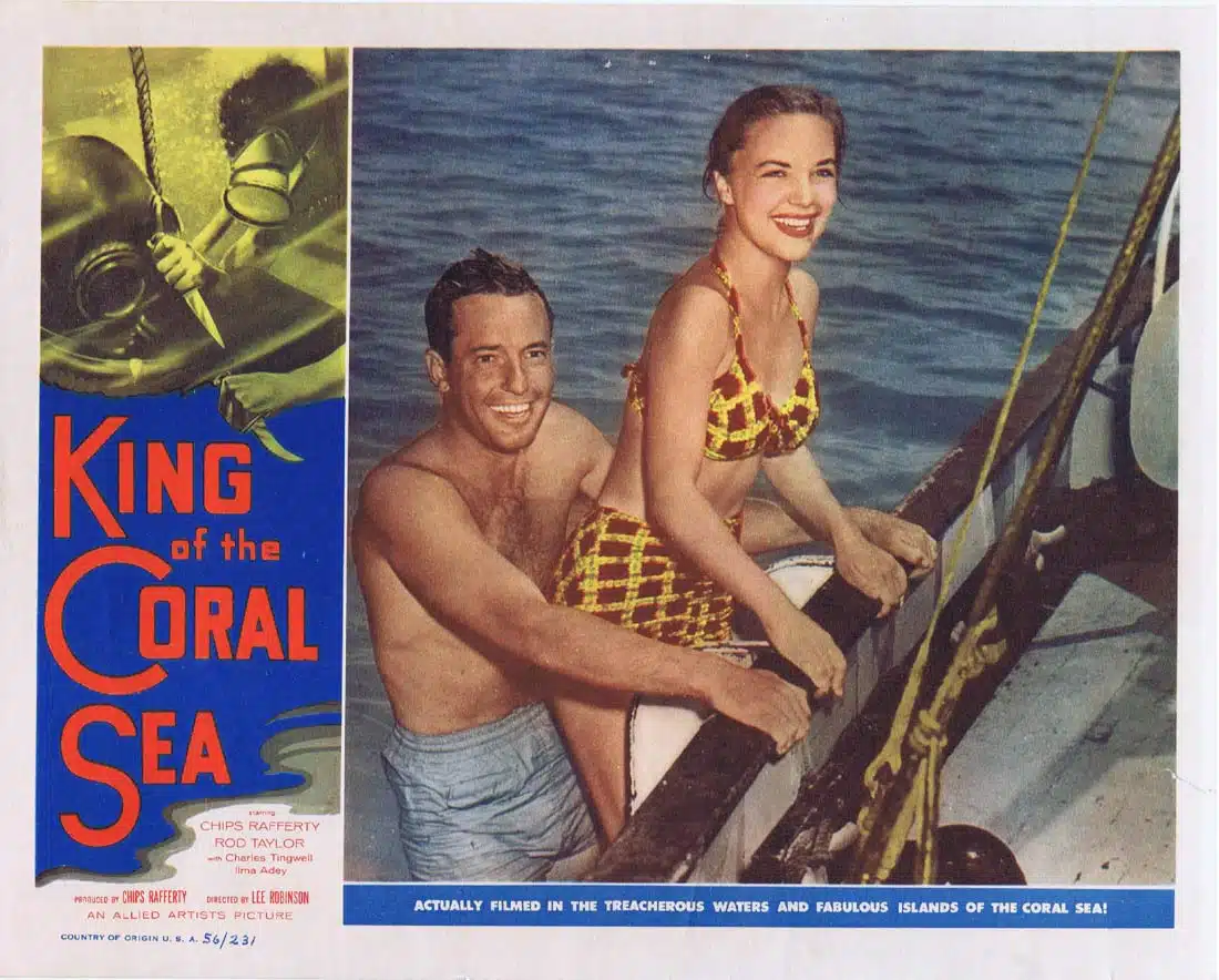 KING OF THE CORAL SEA Lobby Card 4 1953 Chips Rafferty