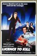 LICENCE TO KILL Original Vinyl Banner Movie Poster Timothy Dalton James Bond VERY RARE