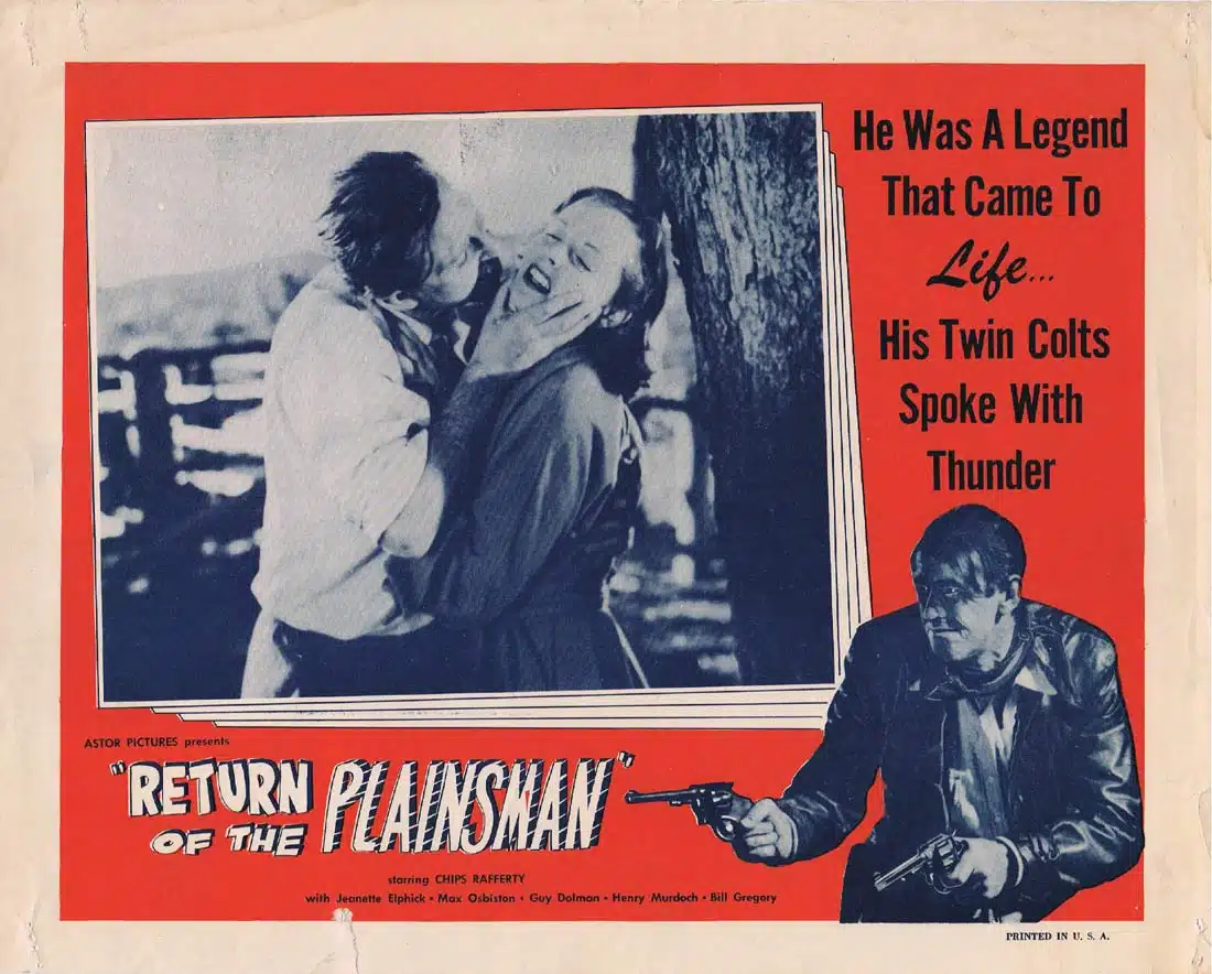 THE PHANTOM STOCKMAN aka RETURN OF THE PLAINSMAN Original US Lobby Card 3 Chips Rafferty