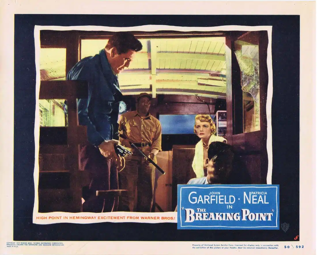 THE BREAKING POINT Original Lobby Card 5 John Garfield Patricia Neal Film Noir