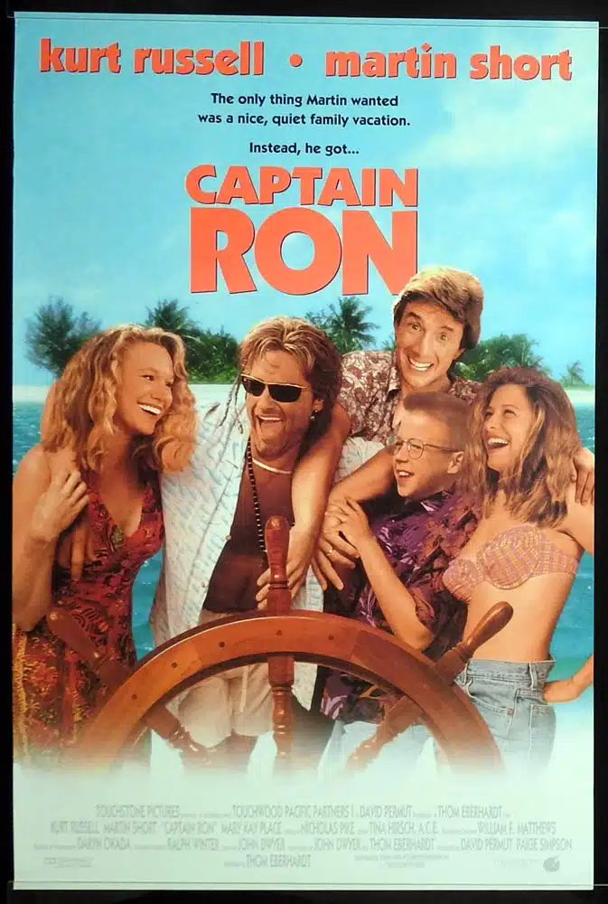 CAPTAIN RON Original US One Sheet Movie poster Kurt Russell Martin Short