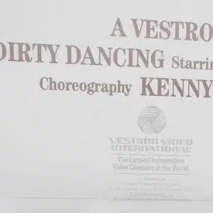DIRTY DANCING Original Vestron / Outland One sheet Movie poster Patrick Swayze
