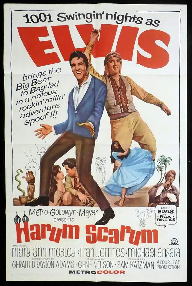 HARUM SCARUM Original US One Sheet Movie poster Elvis Presley