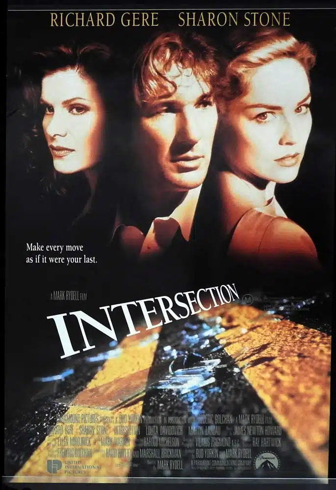 INTERSECTION Original Australian One Sheet Movie poster Richard Gere Sharon Stone