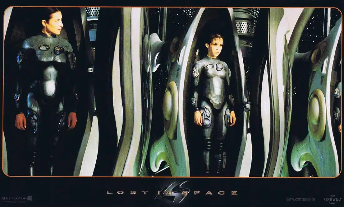 LOST IN SPACE Original GERMAN Lobby Card / Still 5 Gary Oldman William Hurt Matt LeBlanc
