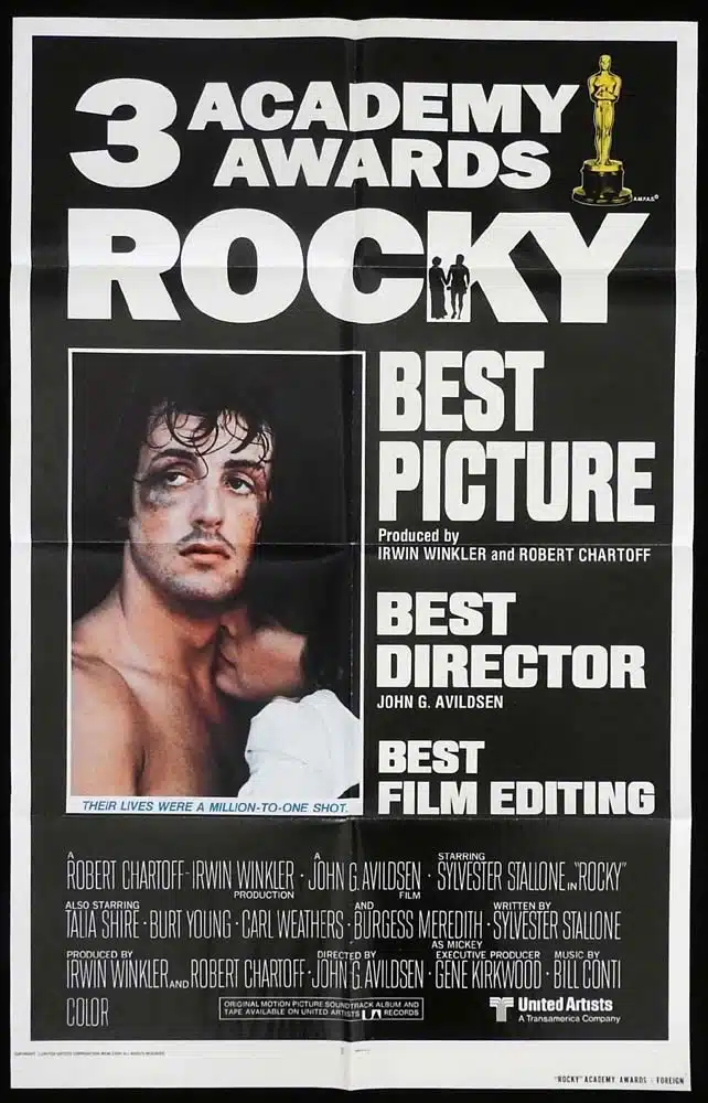 ROCKY Original US INT One Sheet Movie poster Sylvester Stallone Talia Shire