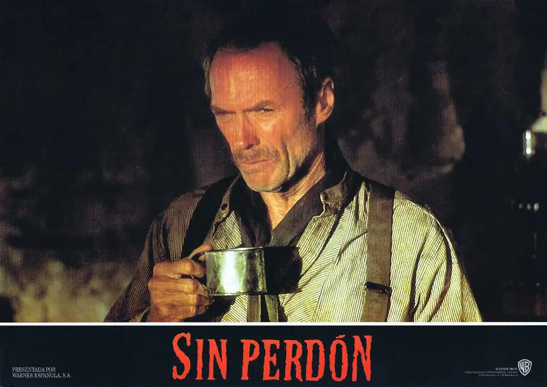 UNFORGIVEN Original Spanish Lobby Card 4 Clint Eastwood Gene Hackman