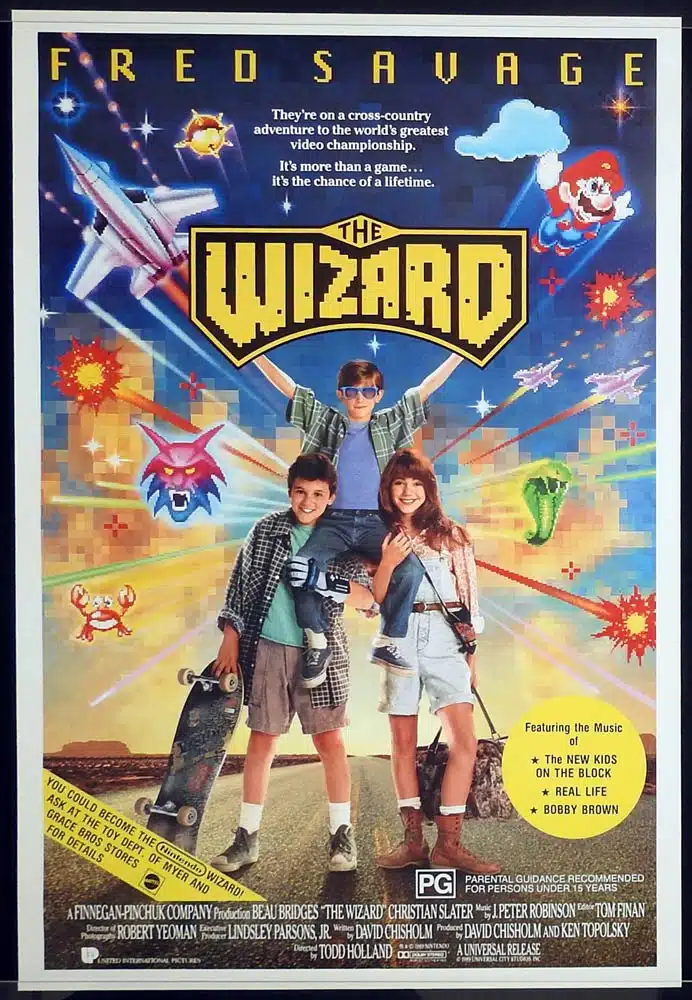 THE WIZARD Original Australian One Sheet Movie poster Fred Savage Christian Slater