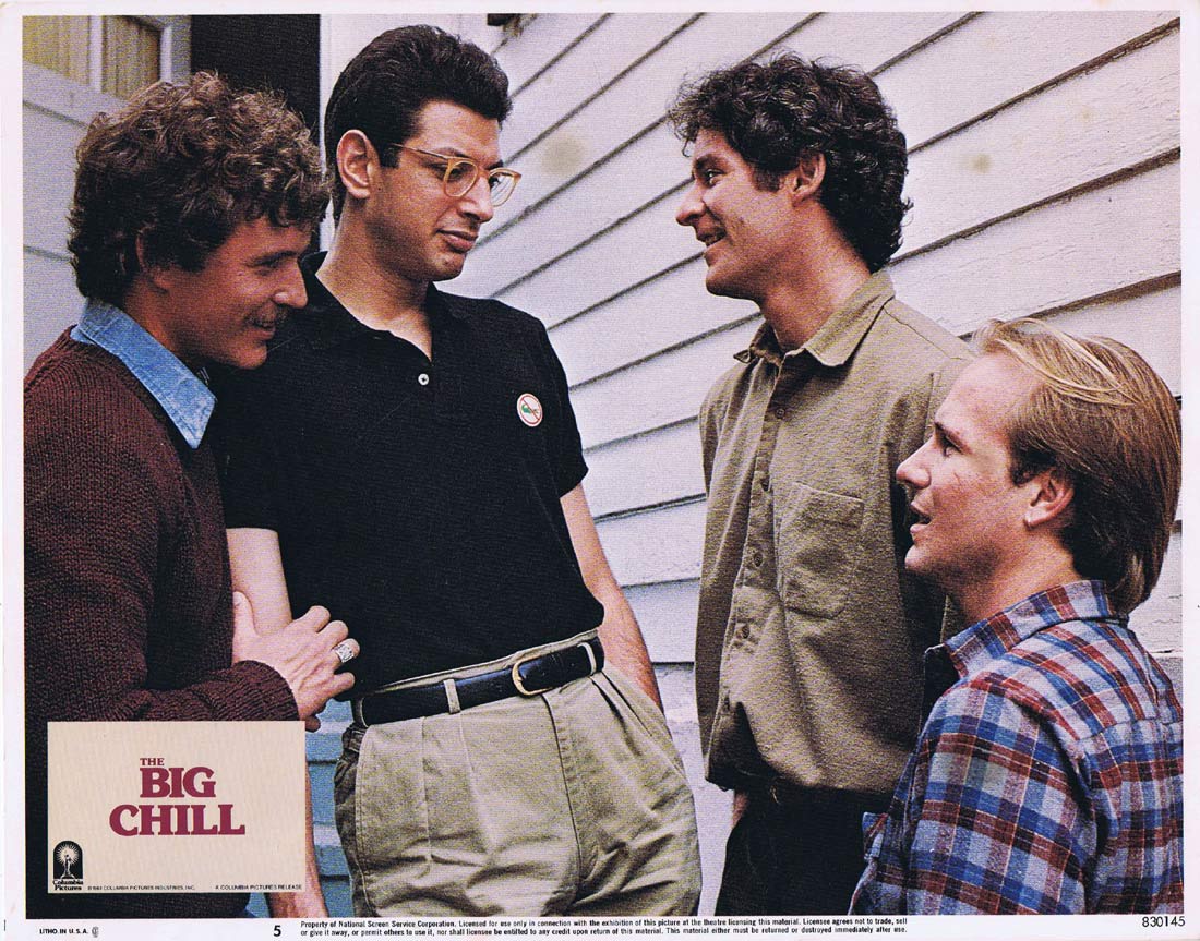 THE BIG CHILL Original Lobby Card 5 1983 Tom Berenger Jeff Goldblum