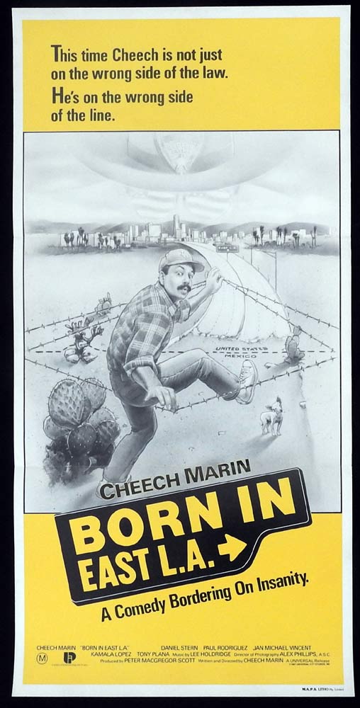 BORN IN EAST LA Original Daybill Movie poster Cheech Marin Daniel Stern