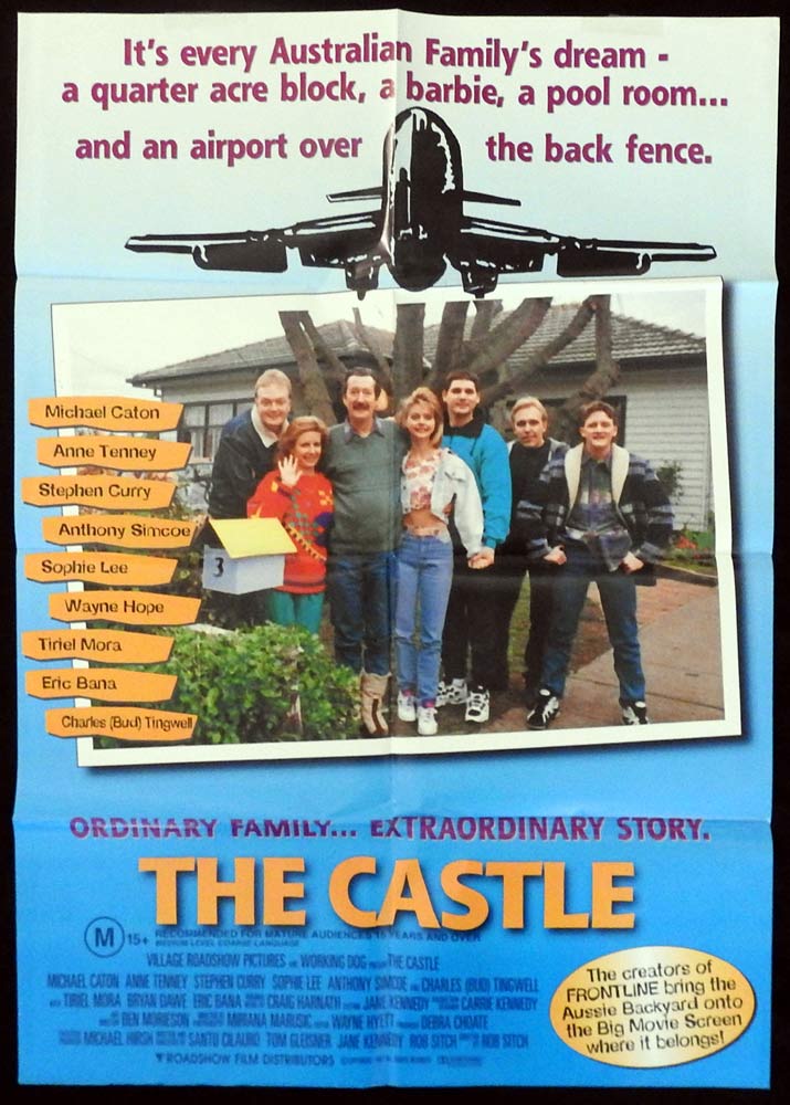 THE CASTLE Original One sheet Movie Poster Michael Caton Anne Tenney