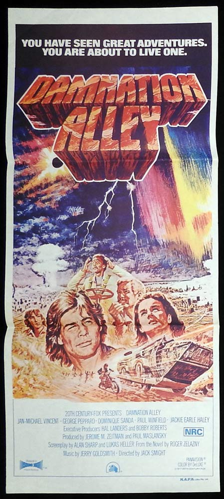 DAMNATION ALLEY Original Daybill Movie Poster Jan-Michael Vincent
