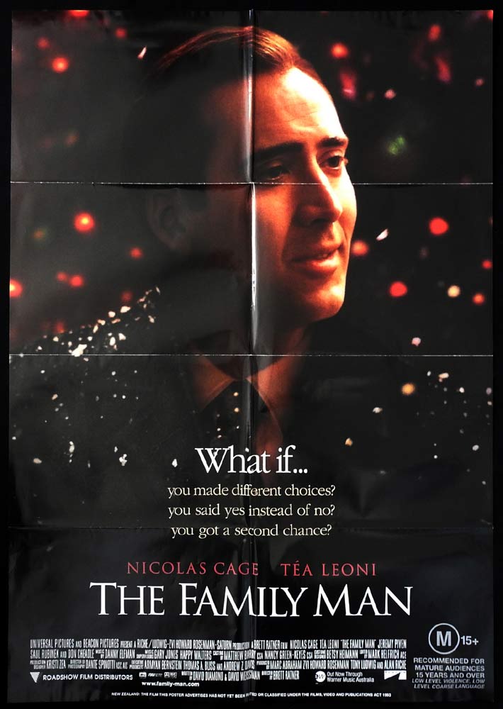 THE FAMILY MAN Original Aust One sheet Movie Poster Nicolas Cage Téa Leoni
