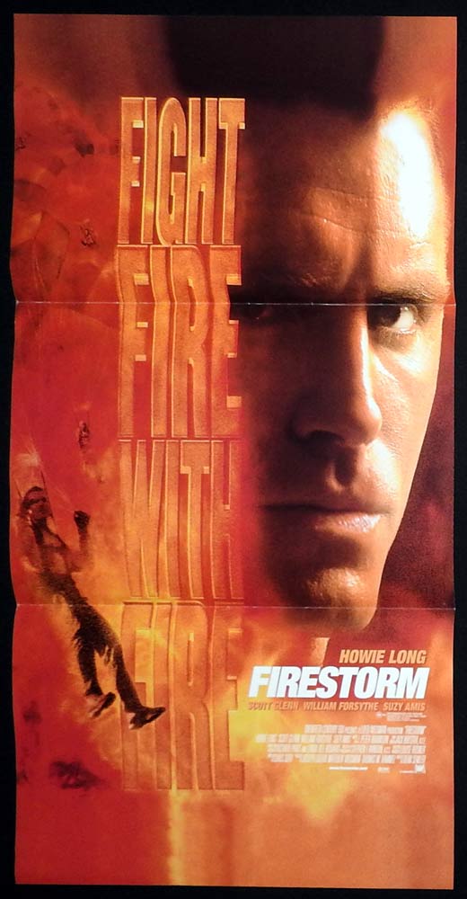 FIRESTORM Original Daybill Movie Poster Howie Long Scott Glenn