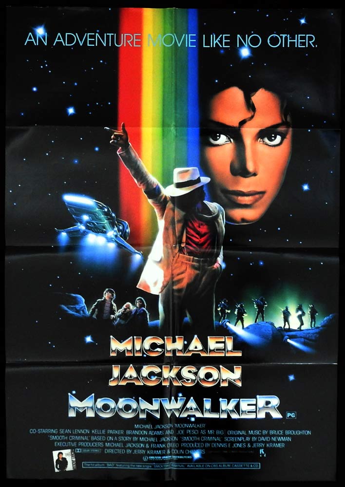 MOONWALKER Original One sheet Movie Poster Michael Jackson