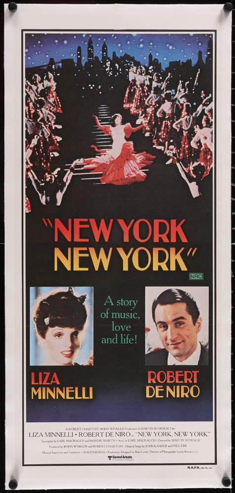 NEW YORK NEW YORK Original LINEN BACKED Daybill Movie poster Robert De Niro