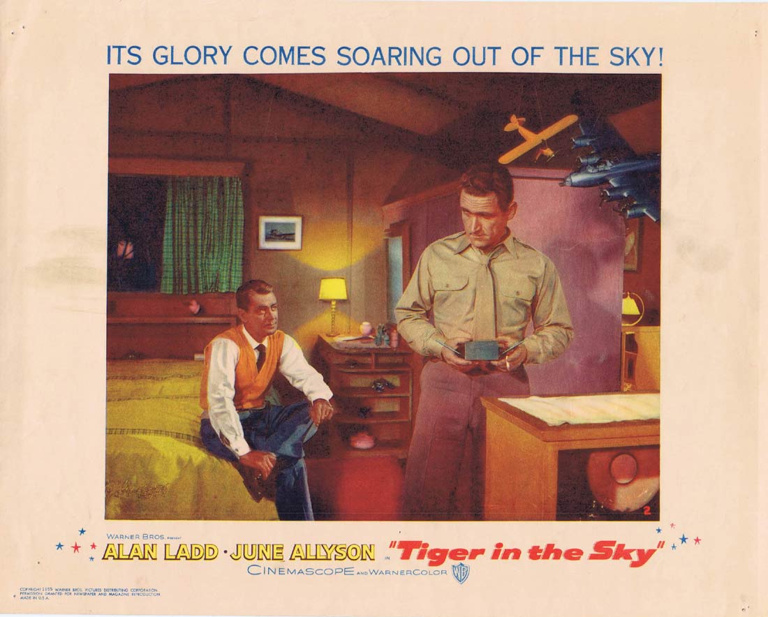 TIGER IN THE SKY McConnell Story Original US Lobby Card 2 Alan Ladd