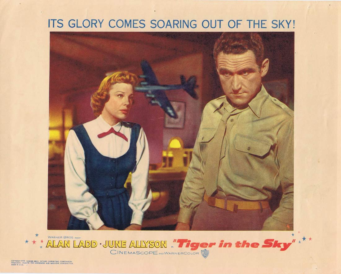 TIGER IN THE SKY McConnell Story Original US Lobby Card 4 Alan Ladd