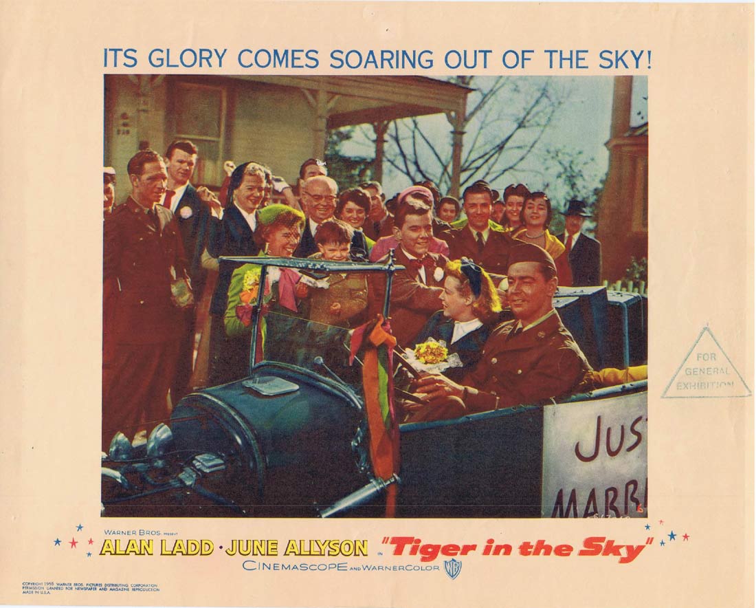 TIGER IN THE SKY McConnell Story Original US Lobby Card 6 Alan Ladd