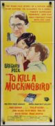 TO KILL A MOCKINGBIRD Original Daybill Movie poster Gregory Peck NZ
