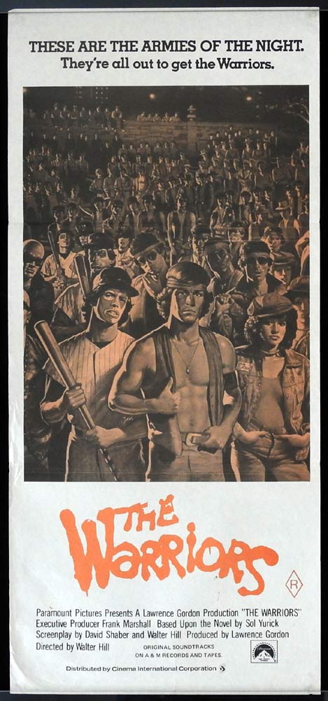 THE WARRIORS Original Daybill Movie poster Michael Beck James Remar