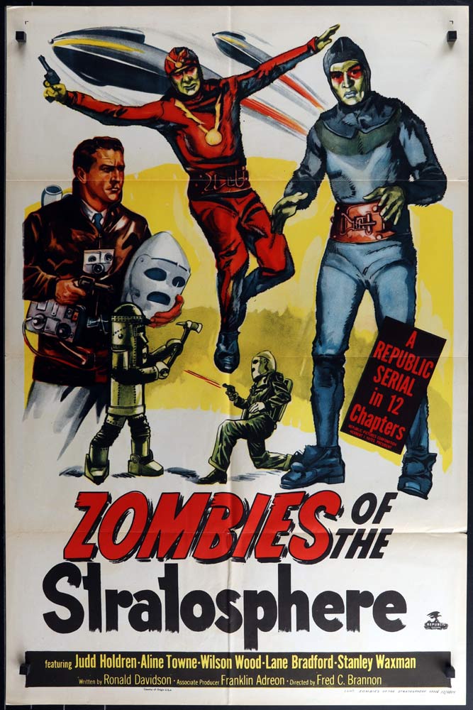 ZOMBIES OF THE STRATOSPHERE Original US One sheet Movie Poster 1952 Sci Fi Leonard Nimoy