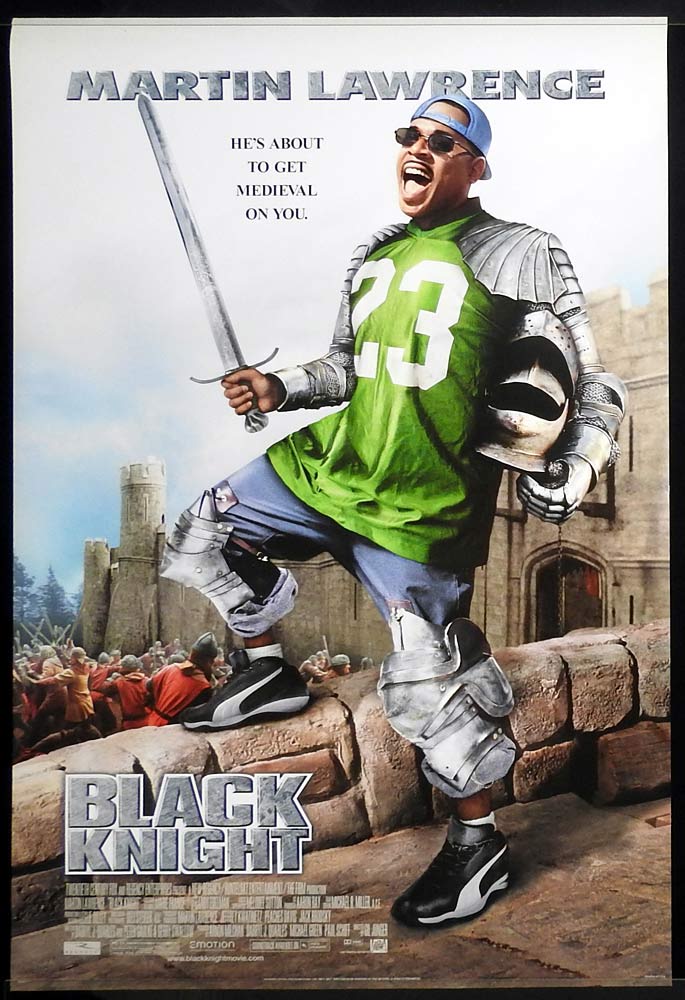BLACK KNIGHT Original One Sheet Movie Poster Martin Lawrence