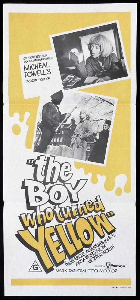 THE BOY WHO TURNED YELLOW Original Daybill Movie Poster Mark Dightam