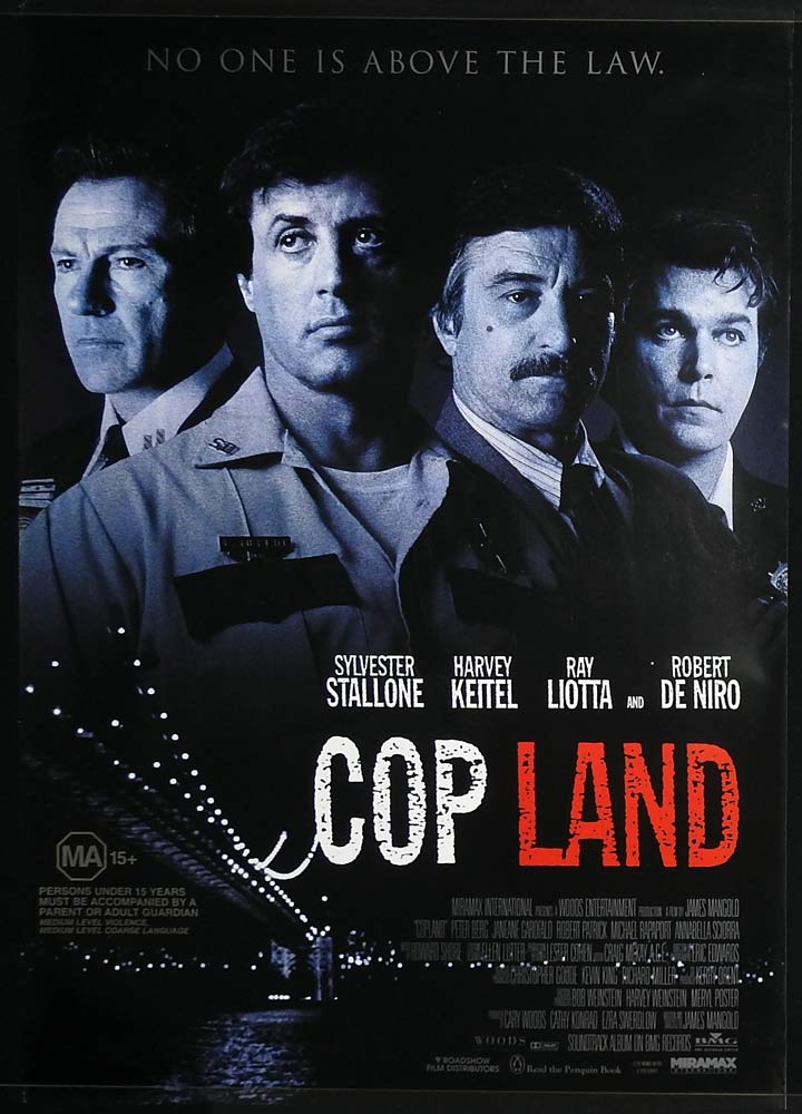 COP LAND Original DS ROLLED One Sheet Movie Poster Sylvester Stallone Harvey Keitel Ray Liotta