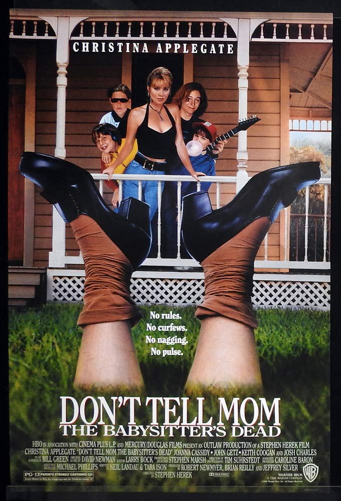 DONT TELL MOM THE BABYSITTERS DEAD Original One Sheet Movie Poster Christina Applegate
