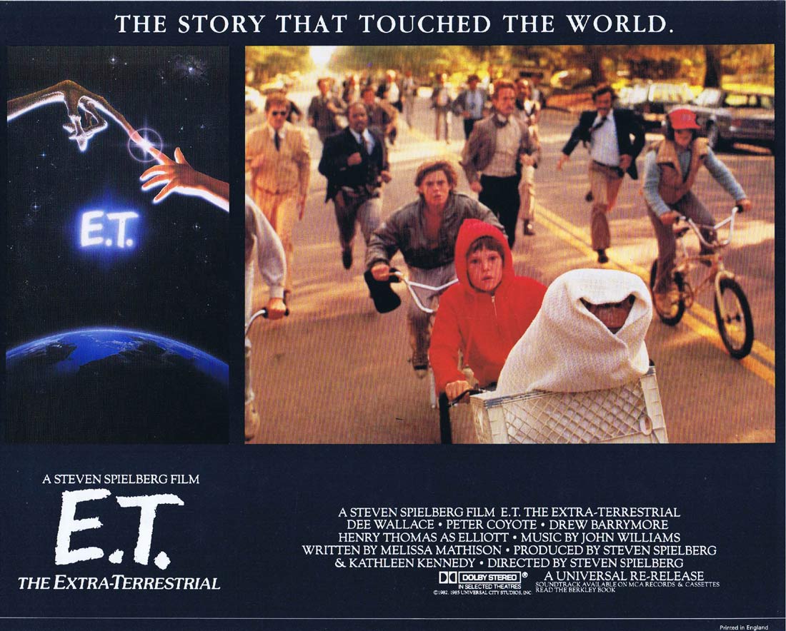 E.T The Extra Terrestrial Original Englsih 1985r Lobby Card 2