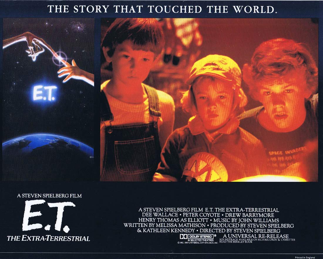 E.T The Extra Terrestrial Original Englsih 1985r Lobby Card 5