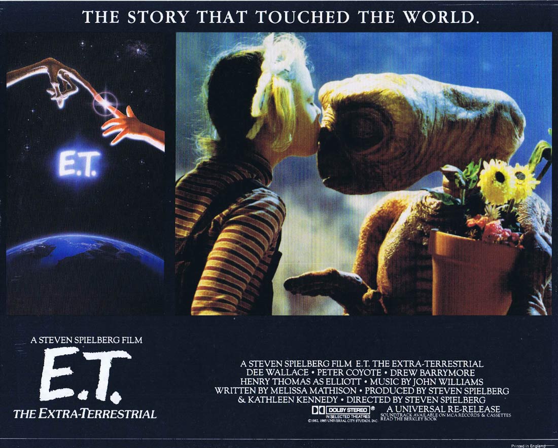 E.T The Extra Terrestrial Original Englsih 1985r Lobby Card 8