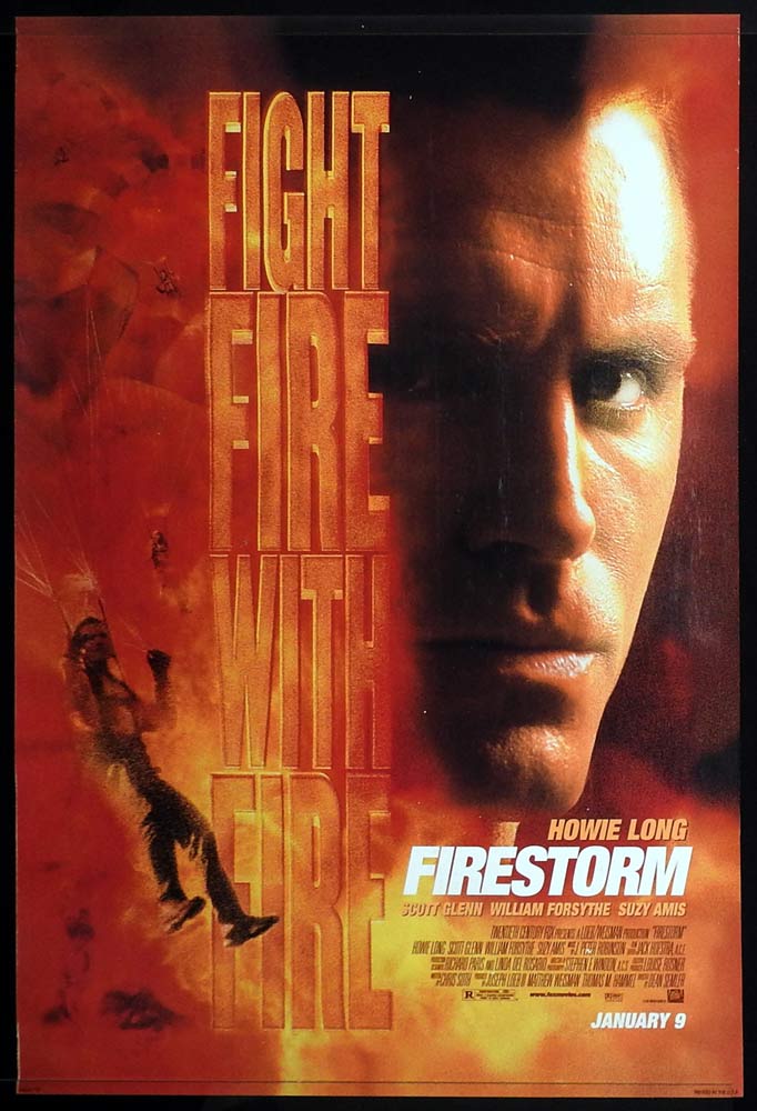 FIRESTORM Original DS ROLLED One Sheet Movie Poster Howie Long Scott Glenn