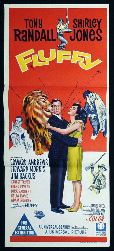 FLUFFY Original Daybill Movie poster Tony Randall Shirley Jones
