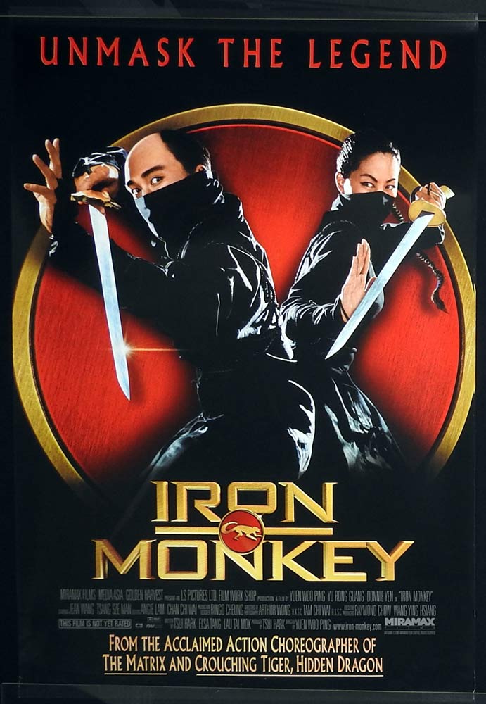 IRON MONKEY Original One Sheet Movie Poster Donnie Yen