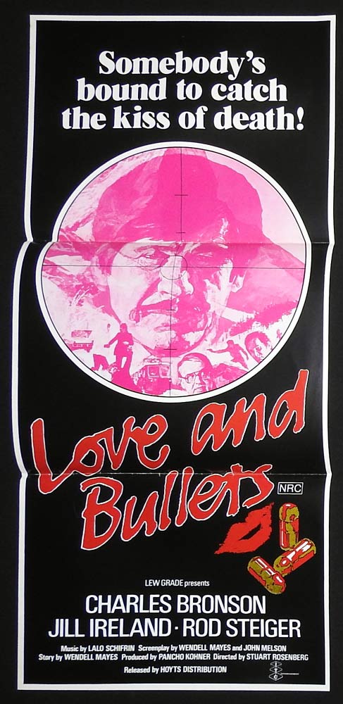 LOVE AND BULLETS Original Daybill Movie Poster Charles Bronson