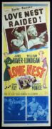 LOVE NEST Original US Insert Movie poster June Haver Marilyn Monroe