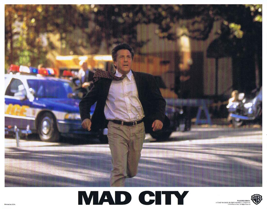 MAD CITY Original Lobby Card 5 Dustin Hoffman John Travolta