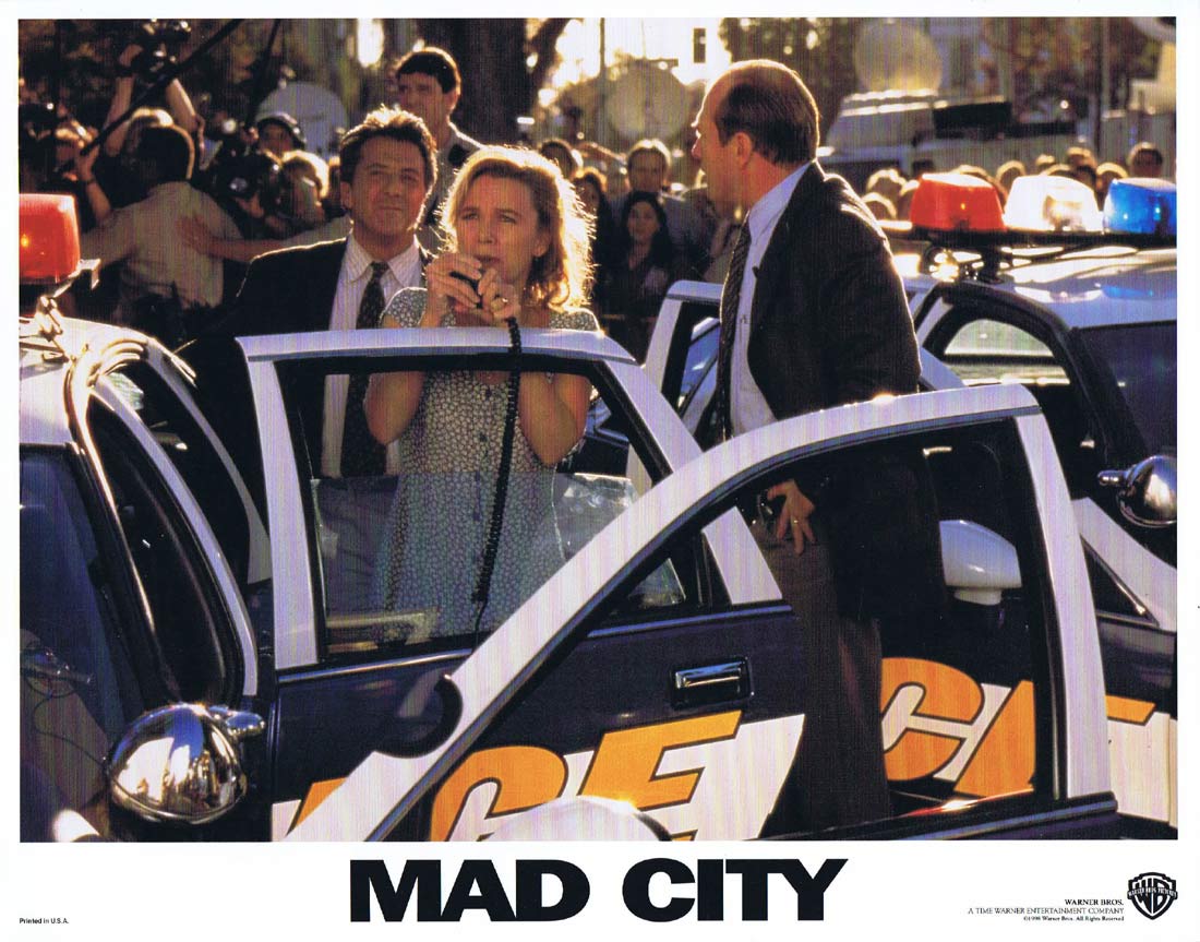 MAD CITY Original Lobby Card 6 Dustin Hoffman John Travolta